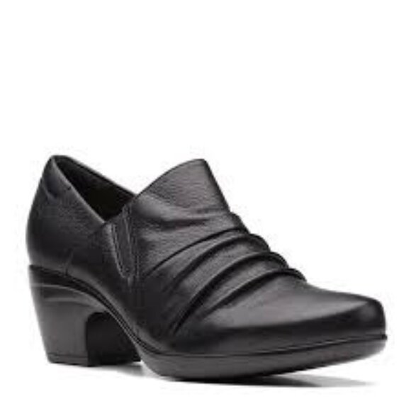 Clarks Emily 2 Cove Booties Womens 11 Classic Chic Simple Dark Comfort Business - Picture 1 of 5